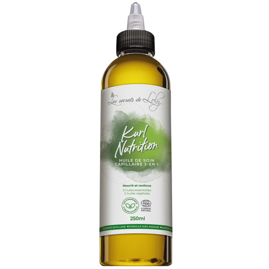 Kurl Nutrition - Huile de soin capillaire 3-en-1